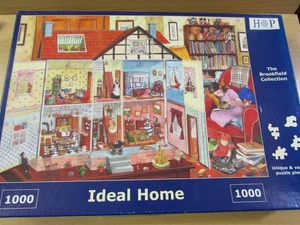 Superb Complete HOP HOUSE OF PUZZLES 1000 pc Jigsaw Puzzle "IDEAL HOME" - Picture 1 of 4