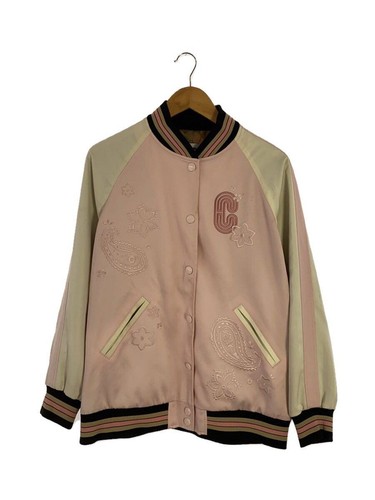 Giacca Coach M poliestere rosa con sporco usata