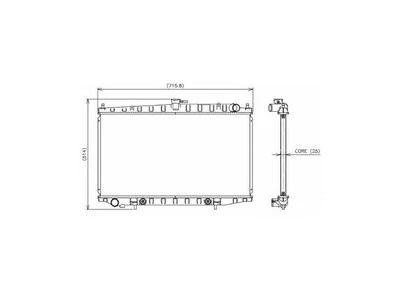 Radiador Denso 13854XKVW 1996 1995 1994 2,4 L 4 cilindros para Nissan Altima 1993-1997 Foto 1 de 2