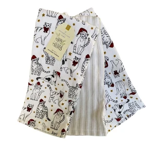 Nuevo con etiquetas Juego de toallas de cocina de 3 piezas para gatos y estrellas de Navidad multi Navidad - Imagen 1 de 2