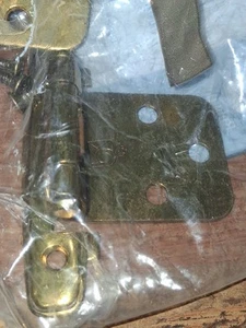 11 Cabinet Hinges Hardware P296-LP 2 per Pkg Belwith Antique Gold Overlay - Picture 1 of 9
