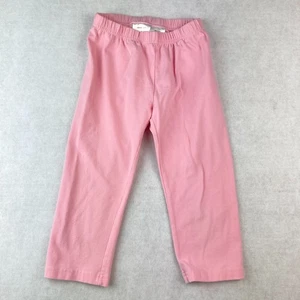 Hanna Andersson Classic Pink Cotton Knit Capri Leggings - 130 cm - Girls 8 - Picture 1 of 4
