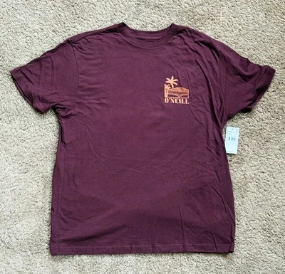 Camiseta O'NEILL Para Hombre Grande Borgoña RVCA Quiksilver Hurley Volcom Vans Ropa Foto 1 de 4