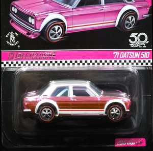Hot Wheels 71 1971 Datsun 520 RLC Pink Party Red Line Club 2018 Car 02177/05000 - Picture 1 of 4