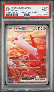 Latias EX PSA 9 Pokemon 2024 Surging Sparks English Special Illustration Rare - Picture 1 of 2