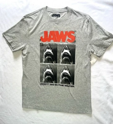 Jaws 50TH Anniversary, Vintage Poster T-Shirt Men size Small Retro Horror Movie - Image 1 of 4