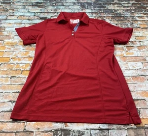 Chickfila Polo Womens Medium M Red Short Sleeve Fast Food Uniform Work Ladies - Picture 1 of 10