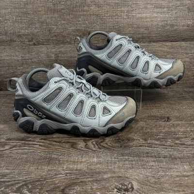 Oboz Sawtooth X Low Shoes Women's 10.5 Gray Hiking Trail Outdoor Rugged Mesh - Image 1 of 4
