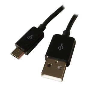15ft USB SLIM/High Amp Type A Male to Micro-B 5-Pin Cable Nickel Plated - Picture 1 of 1