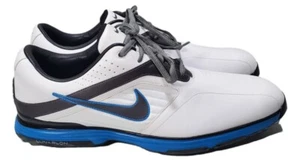 Nike Lunar Prevail Golf Shoes White Blue 483838-101 Mens US 15 - Picture 1 of 14