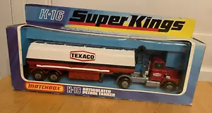Vintage MATCHBOX Super Kings K-16 FORD LTS Articulated Texaco Tanker MIB - Picture 1 of 6
