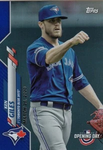 2020 Topps Opening Day KEN GILES Blue Foil #36 Blue Jays QTY Avail - Picture 1 of 1