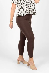 S/M Lularoe Kids Leggings Solid Dark Brown NEW 694747 - Picture 1 of 3