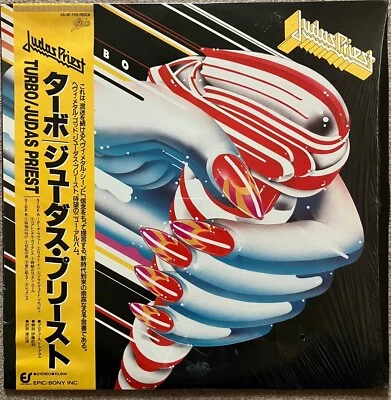 Judas Priest / Turbo  1986 Rare SHRINK OBI Inner LP Epic Sony JAPAN M 美品 Vinyl - Image 1 of 4
