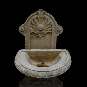 Classic Fountain Aquasantiera In Italian Marble H.63Cm - Picture 1 of 1