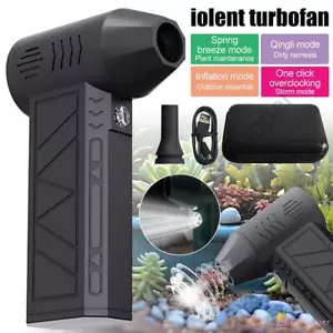 Jet Dry Mini Blower 130,000 RPM Portable Air Blower Super Jet Fan Turbo Black - Picture 1 of 14