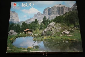 Vntg 1988 MB Milton Bradley York Puzzle 1500 pcs Mount Langkofel, Italy 23 x 31 - Picture 1 of 6