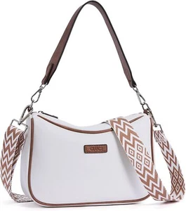 CLUCI Small Crossbody Purse for Women Vegan Leather Trendy Shoulder Bag with 2 W - Picture 1 of 7