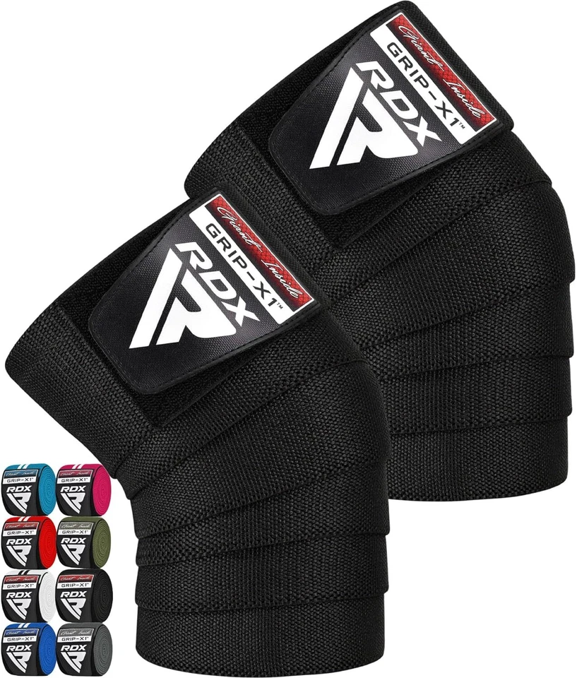 Knee Pads MMA by RDX, Lifting Straps, Knee Sleeves Weightlifting, Gym Knee Wraps - Image 1 of 4
