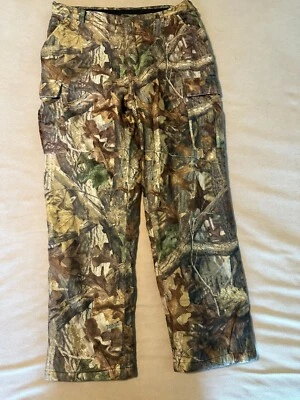 Cabelas ScentLok Camo Heavy Fleece Thinsulate Dry-Plus Hunting Pants 38 Reg Mens - Image 1 of 3
