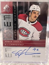 2022-23 SP Authentic '02-03 Retro Future Watch Autographs  Arber Xhekaj /399