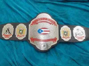 Puerto Rico Heavyweight Wrestling Championship Belt Adult Size - Picture 1 of 7