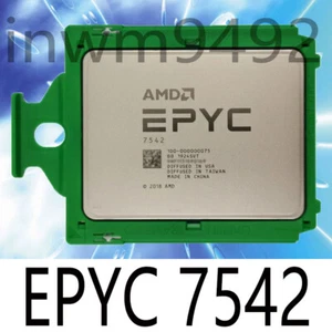 Processeur processeur AMD EPYC 7542 32 cœurs 2,90-3,40 GHz 128 Mo SP3 225W - Photo 1/1