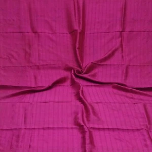 Vintage Pink 100% Pure Silk Handloom Sari Remnant 4YD Craft Fabric Silk Scrap - Picture 1 of 4