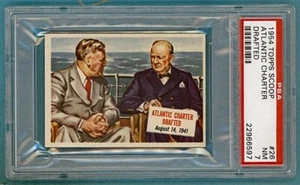 1954 Topps Scoop Atlantic Charter entworfen - #26 PSA 7! - Bild 1 von 2