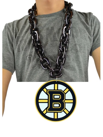New NHL Boston Bruins Fan Chain Necklace Foam Cover