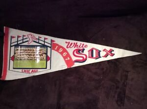 1967 Chicago White Sox Pennant with Team Picture Vintage Rare