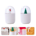 2X Xmas Toothpick & Swab Holder for Table Decoration (White)