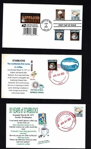 5569-5572 - Espresso Drinks, the Starbucks issue FDCs & unofficial Seattle cxl - Picture 1 of 1