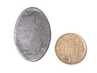 Contemporary George III Farthing ? Coin Squashed Oval Misshapen #AA55