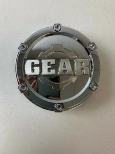 Gear Alloy 6001K102 Chrome with Brushed Logo Wheel Center Cap - Picture 1 of 4