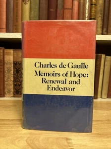 Charles de Gaulle: Memoirs of Hope Renewal and Endeavor 1st Pr 1971 HCDJ Ex-lib - Picture 1 of 16