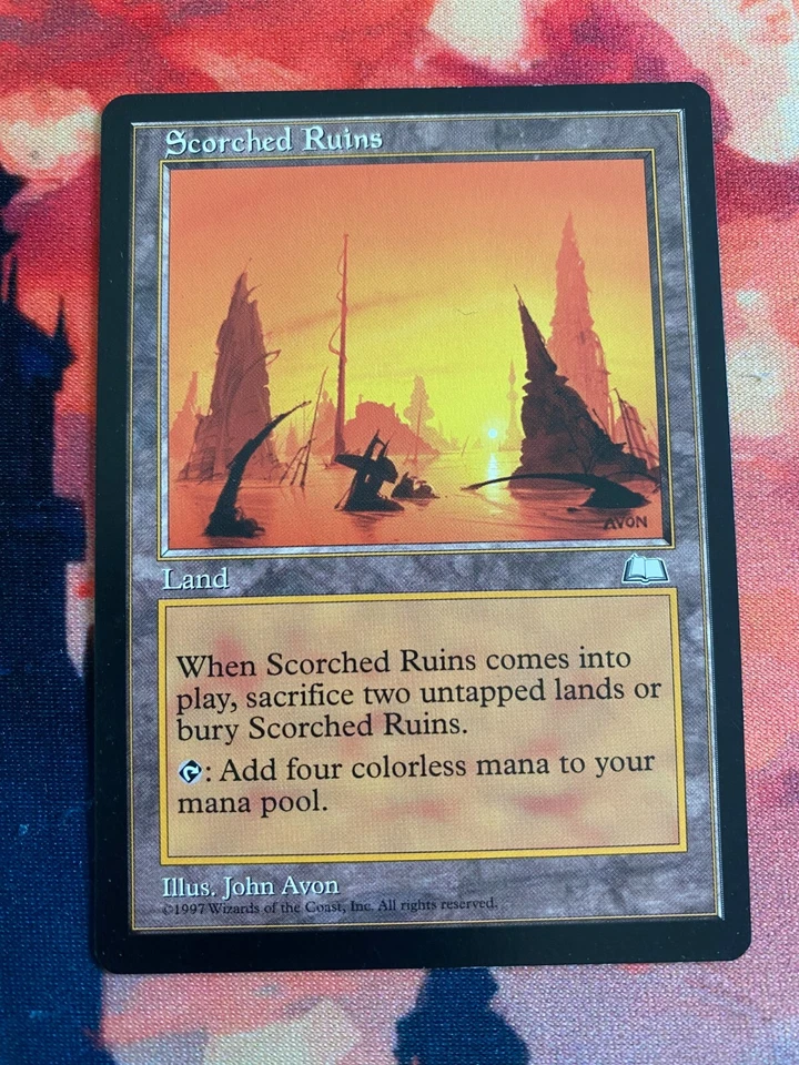 MTG Weatherlight Scorched Ruins LP - Image 1 of 1