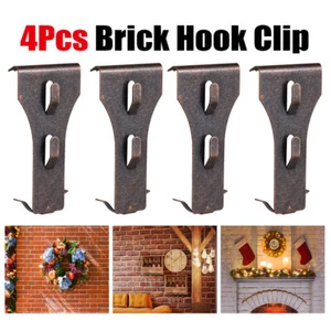 4PCS Brick Hook Clip Hooks for 60-70mm Brick in Height Hanger Clips W8S1 - Picture 1 of 9