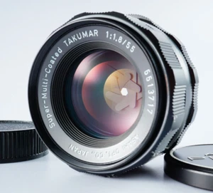 EX PENTAX Super Multi Coated TAKUMAR 55mm F/1.8 SMC MF Lens From JAPAN - Picture 1 of 18