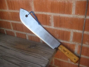 Hoja vintage de 12 1/2" de la década de 1930 x 1 1/2 libras. Cuchillo divisor de cordero de carbono FOSTER EE. UU. - Imagen 1 de 11