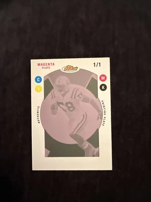 1/1 🔥🔥🔥 2005 Topps Finest Reggie Wayne #112 Framed Printing Plate Magenta - Image 1 of 4