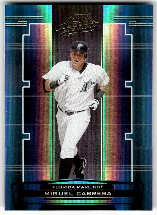 2005 Playoff Absolute Memorabilia Miguel Cabrera #70 Florida Marlins - Image 1 of 2