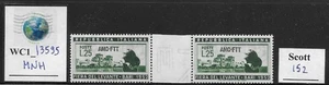 WC1_13595. ITALIA: TRIESTE FTT. Par de canaletas 1952 25 L FIERA LEVANTE. Sc. 152. MNH - Imagen 1 de 1