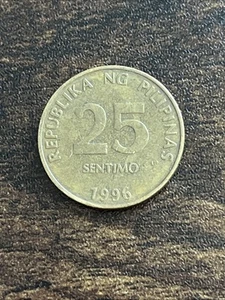 1996 Philippines 25 Sentimo Actual Coin TB2689* - Picture 1 of 2