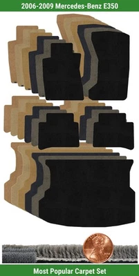 Conjunto de tapete personalizado Ultimat para 2006-2009 Mercedes-Benz E350 (5 peças) #ZXD - Imagem 1 de 4