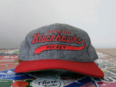 Chicago Blackhawks Vintage Años 90 Starter Lana NHL Snapback Sombrero Foto 1 de 4