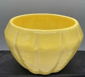 VNTG California “CALIF” Pottery Planter   Yellow Glaze Marked #1920 USA 4”x6” - Picture 1 of 7
