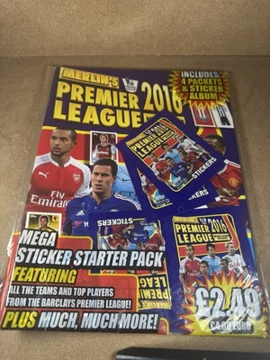 Merlin’s Premier League 2016 Starter Pack Sealed Includes Album And Stickers - Image 1 of 3