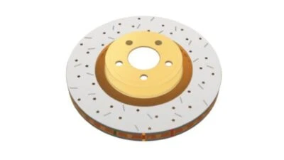 Rotor de freio traseiro 4000 Series XD dourado para 2010+ Chevrolet Camaro V8- Par - Imagem 1 de 3