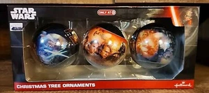 Hallmark Star Wars The Force Awakens Ornaments Set of 3 Target  NIB - Picture 1 of 7